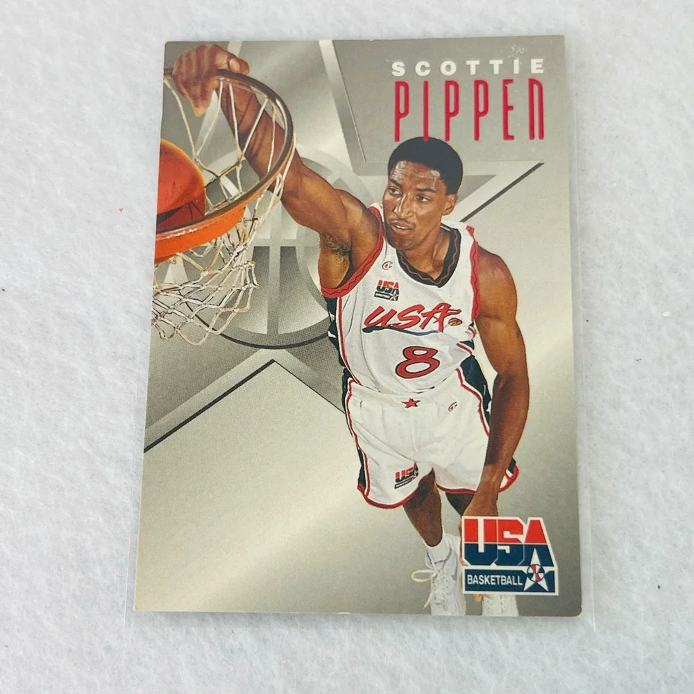1996 SkyBox USA Basketball John Stockton Scottie Pippen Texaco Card #12